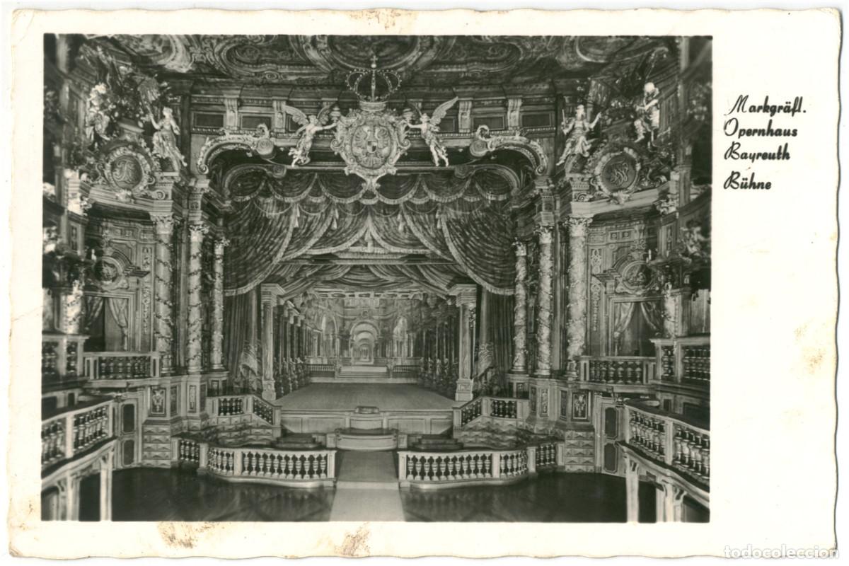 Postales: BAYREUTH_Markgr&auml;fliches Opernhaus, B&uuml;hne_Obertr&auml;nkischer; 1-7000 / Teatros Alemania
