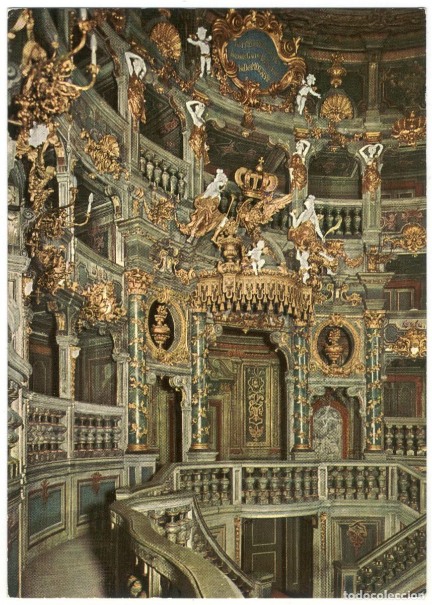Postales: BAYREUTH_Markgr&auml;fliches Opernhaus, F&uuml;rstenloge_Obertr&auml;nkischer; 8580 / Teatros Alemania