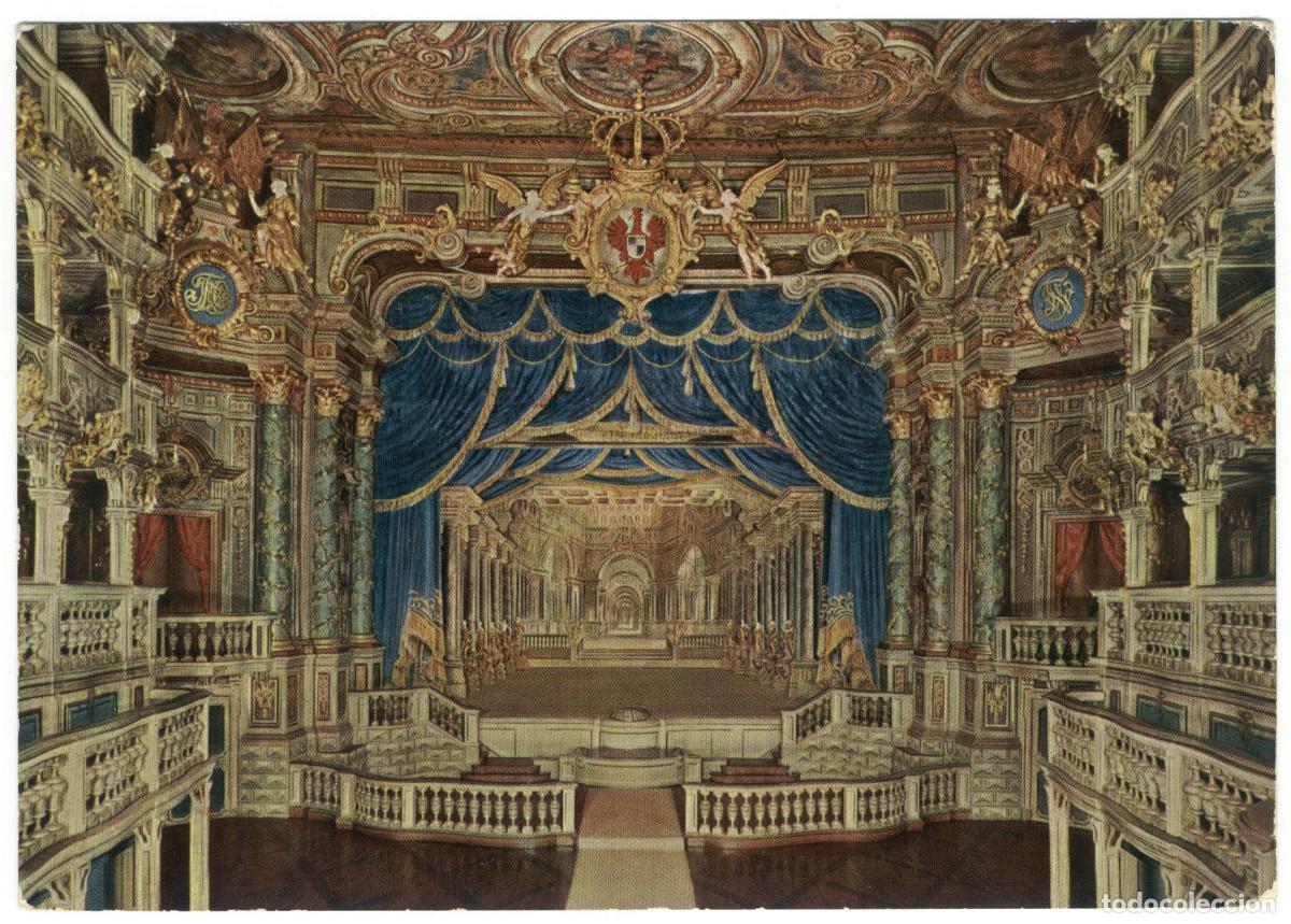 Postales: BAYREUTH_Markgr&auml;fliches Opernhaus, B&uuml;hne_Obertr&auml;nkischer / Teatros Alemania