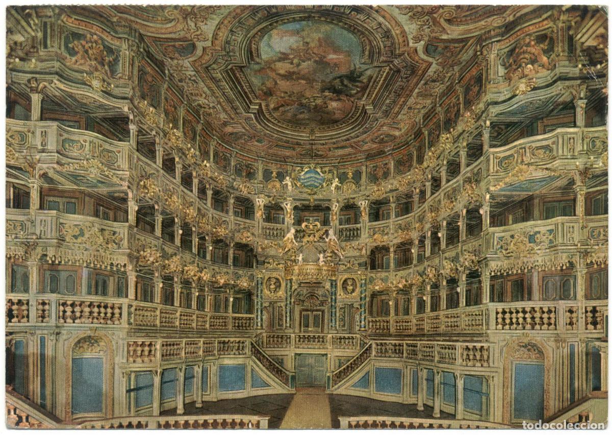 Postales: BAYREUTH_Markgr&auml;fliches Opernhaus, Zuschauerraum_Obertr&auml;nkischer b / Teatros Alemania