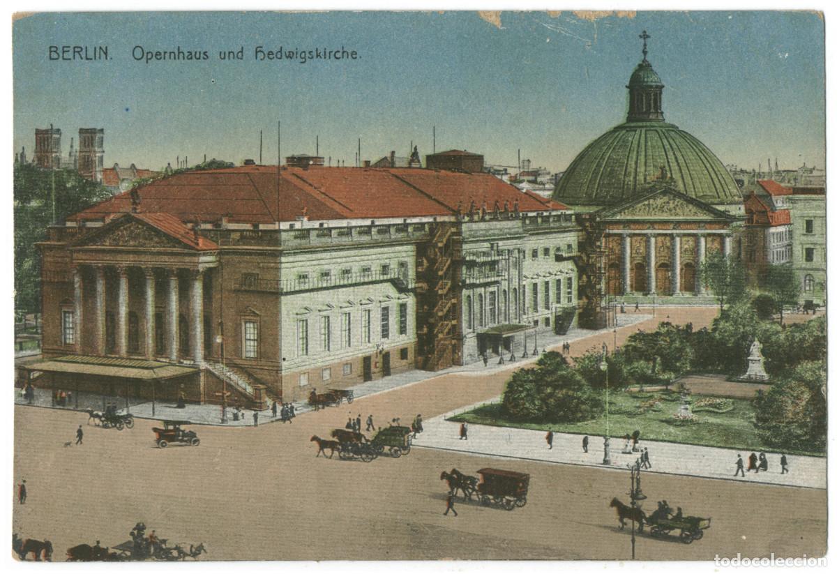 Postales: BERLIN_Opernhaus und Hedwigskirche_JWB (Iris; 11) / Teatros Alemania
