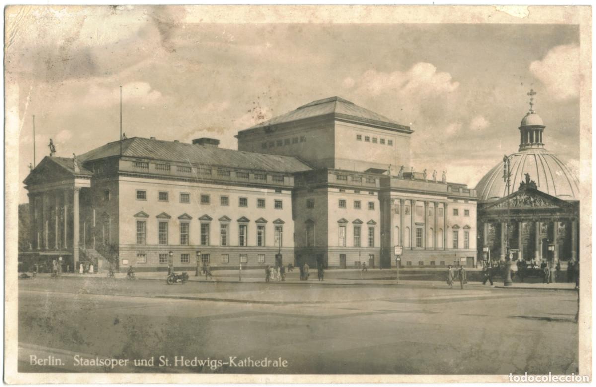 Postales: BERLIN_Staatsoper und St. Hedwigs Kathedrale_PSB & Echte; 711 / Teatros Alemania