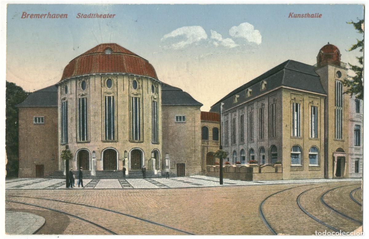 Postales: BREMERHAVEN_Stadttheater & Kunsthalle_M. Schwarz / Teatros Alemania