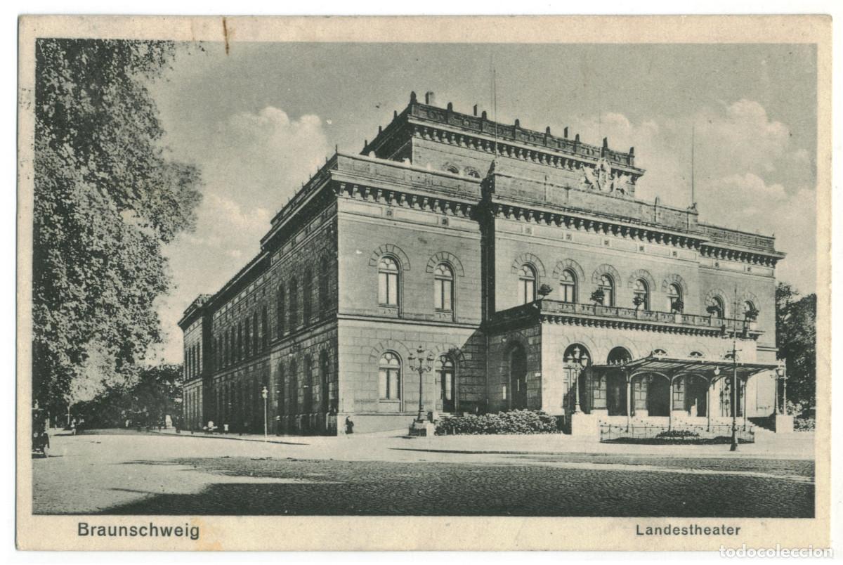 Postales: BRAUNSCHWEIG_Landestheater_Hildesia Erich Baxmann & S&auml;chsischer Hof / Teatros Alemania
