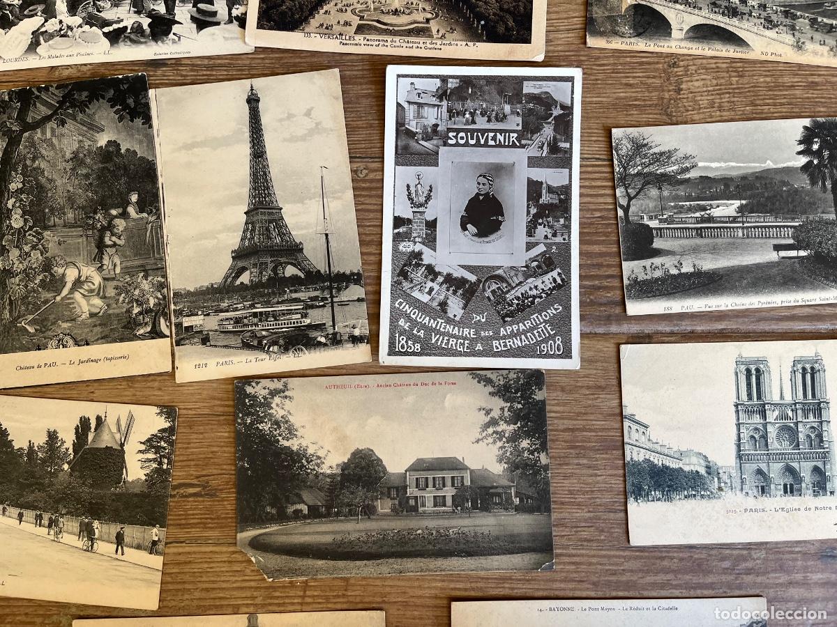 Postales: LOTE DE ANTIGUAS POSTALES DE PARIS BAYONA Y OTRAS CIUDADES DE FRANCIA