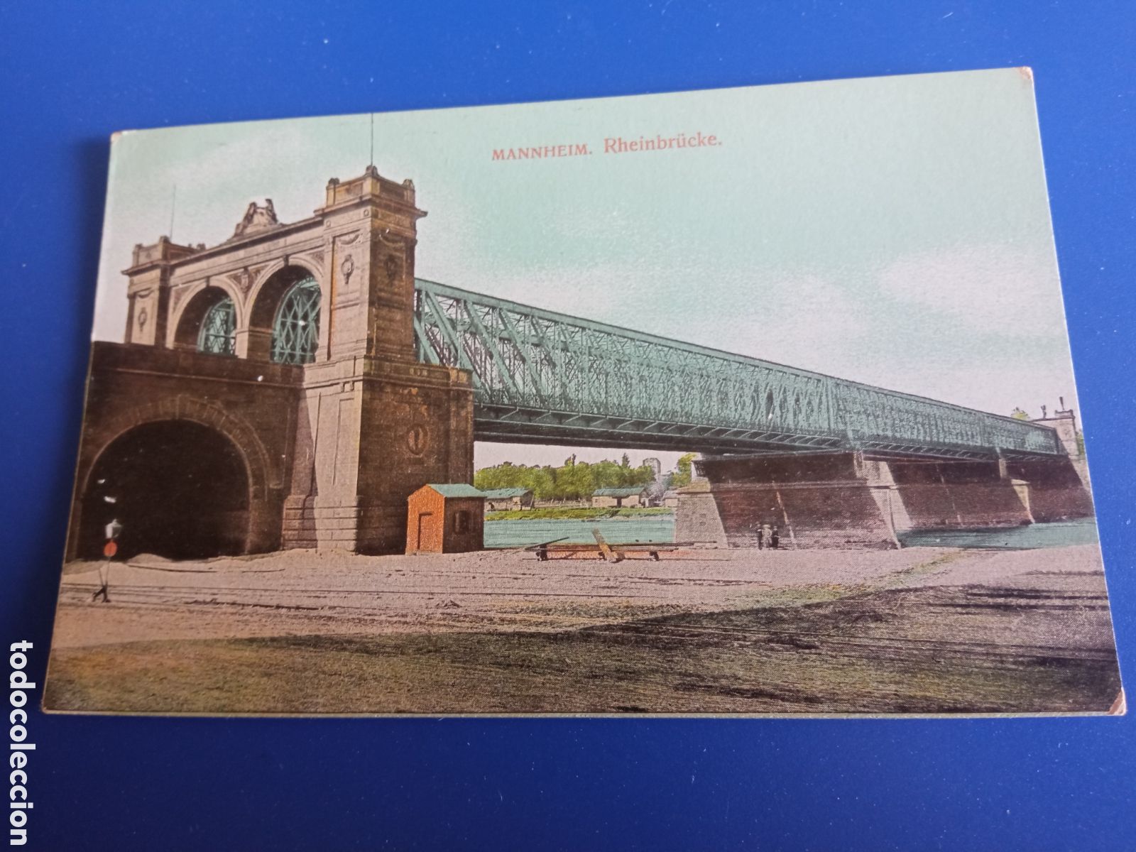 Postales: Antigua postal fotogr&aacute;fica, Mannheim, Rheinbrucke (Alemania)