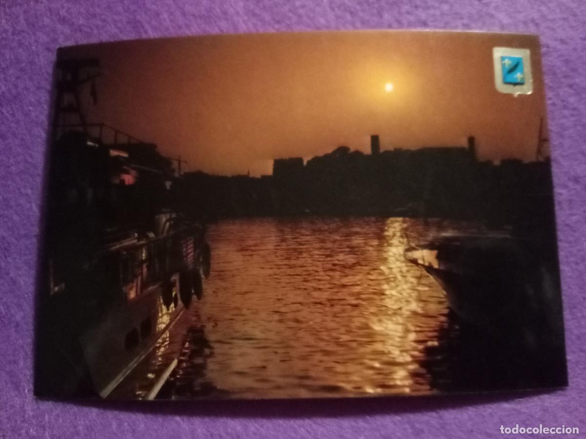 Postales: Postal - CANNES - Crep&uacute;sculo Sobre el Puerto y el Suquet