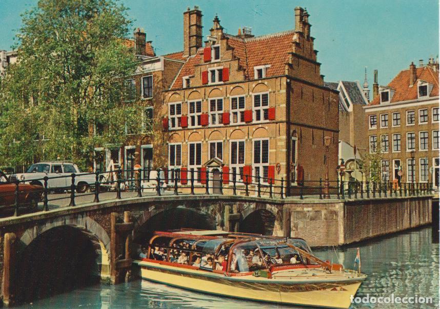 Postales: HOLANDA, AMSTERDAM, LA CASA ENTRE LOS TRES CANALES - SLED&Iuml;NG 935/180 - S/C