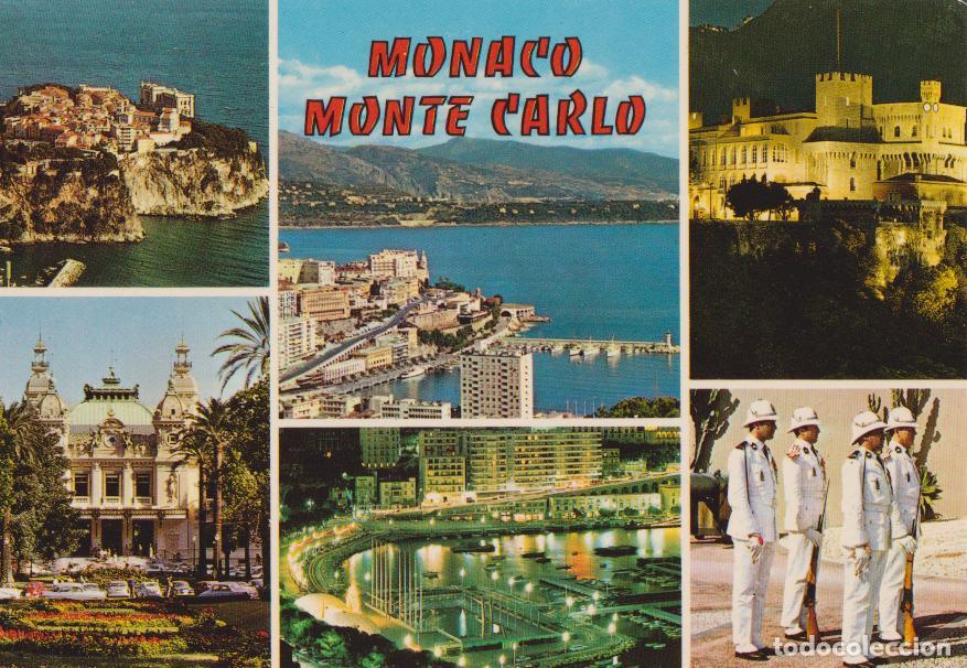 Postales: MONACO - MONTECARLO - LE ROCHER - LE PALAIS - LE CASINO - LE PORT - LA GARDE - EDIT.AJAX - S/C