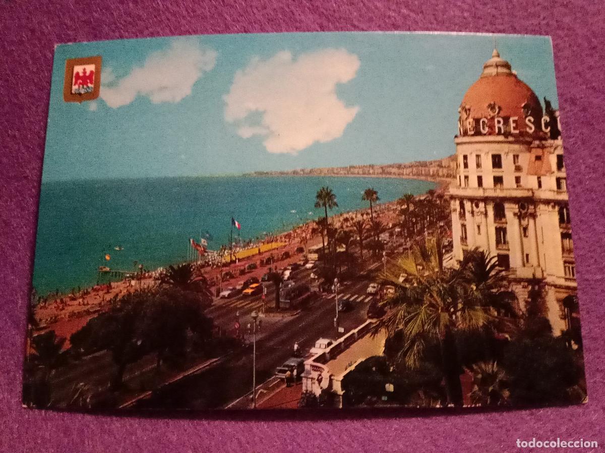 Postales: Postal - Nice (Niza) - El Paseo de los Ingleses en primer plano: El Hotel N&eacute;gresco