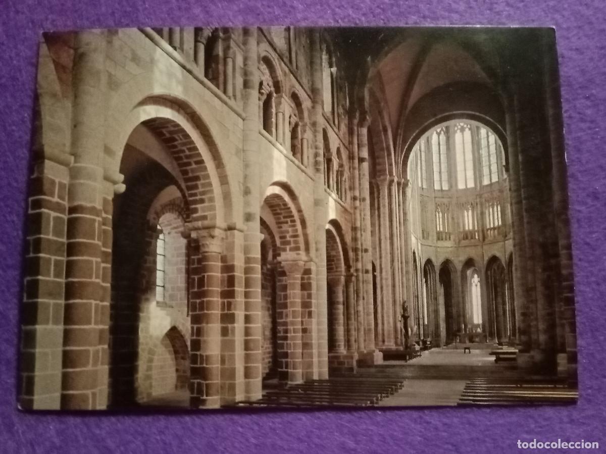 Postales: Postal - Le Mont-Saint-Michel - Mache - Interior de la Bas&iacute;lica - Francia