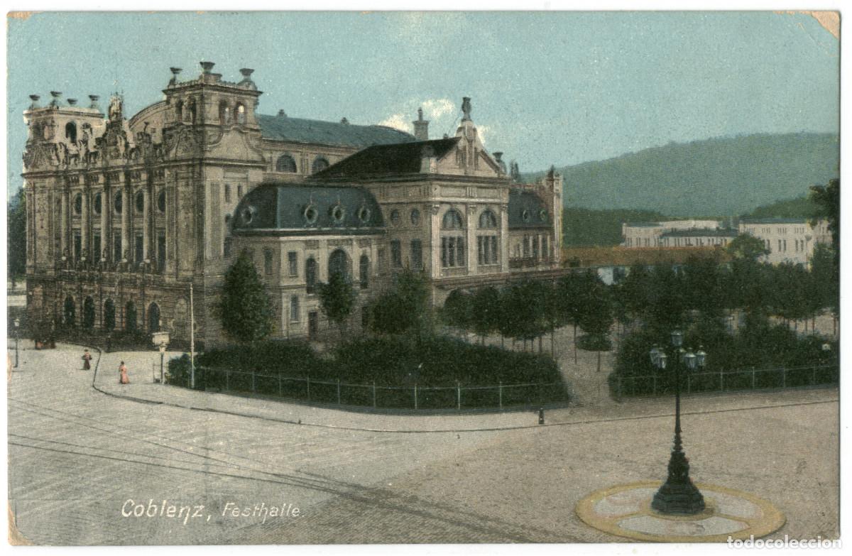 Postales: COBLENZ_Festhalle_Ottmar Zieberb / teatros Alemania