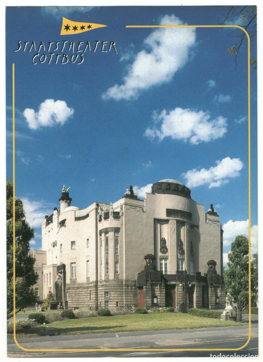 Postales: COTTBUS_Stadttheater_Weca; 104 / teatros Alemania