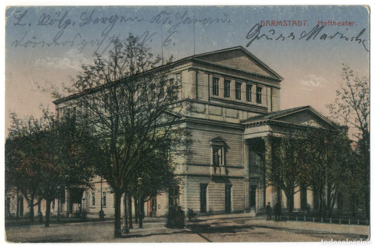 Postales: DARMSTADT_Hoftheater_Darnst&auml;dter Bazar & Herm. Rosenthal / teatros Alemania
