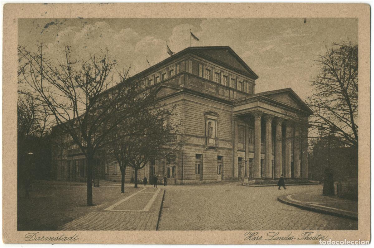 Postales: DARMSTADT_Hess. Landes-Theater_Gerling & Erbes / teatros Alemania