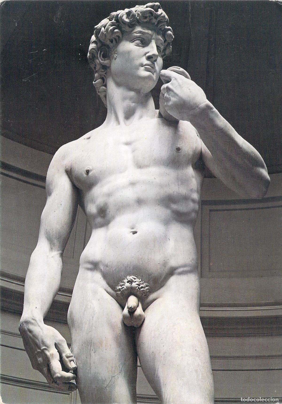 Postales: Postal de la Escultura David de Miguel &Aacute;ngel en Florencia