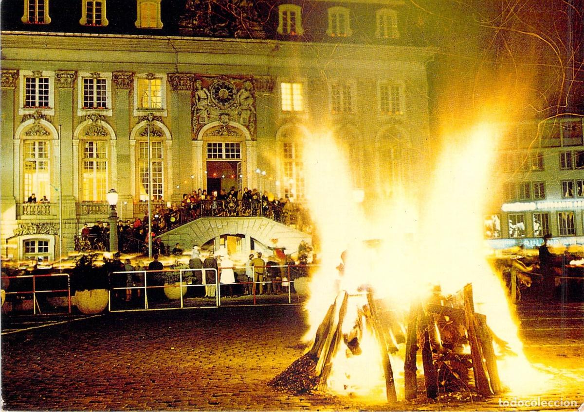 Postales: Postal de Bonn Alemania Fiesta de San Mart&iacute;n Hoguera Nocturna