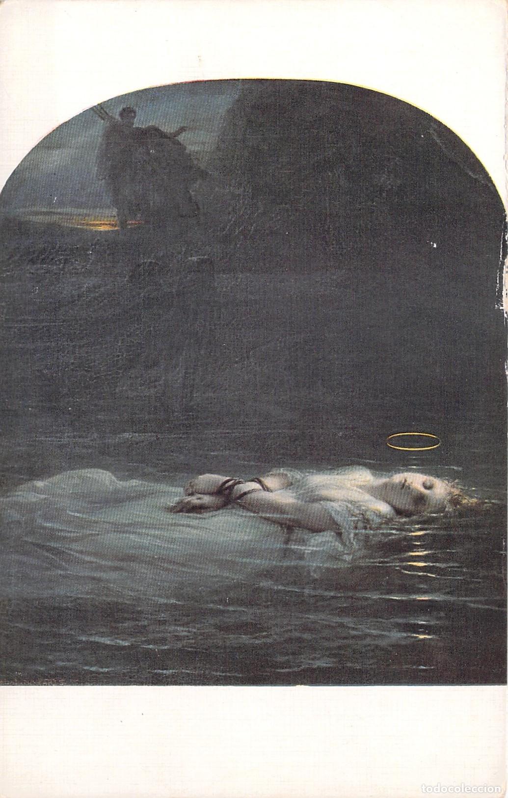 Postais: Postal de Arte La Joven M&aacute;rtir de Paul Delaroche Museo del Louvre