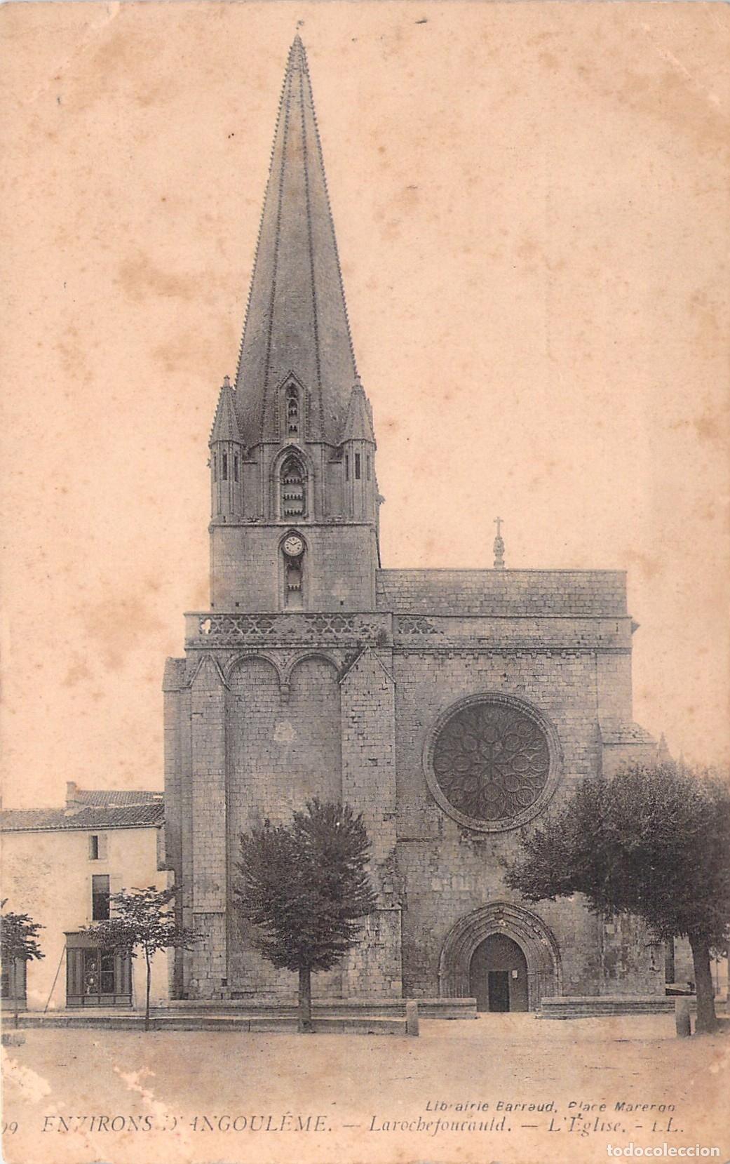 Postais: Postal de la Iglesia de La Rochefoucauld, Angulema, Francia