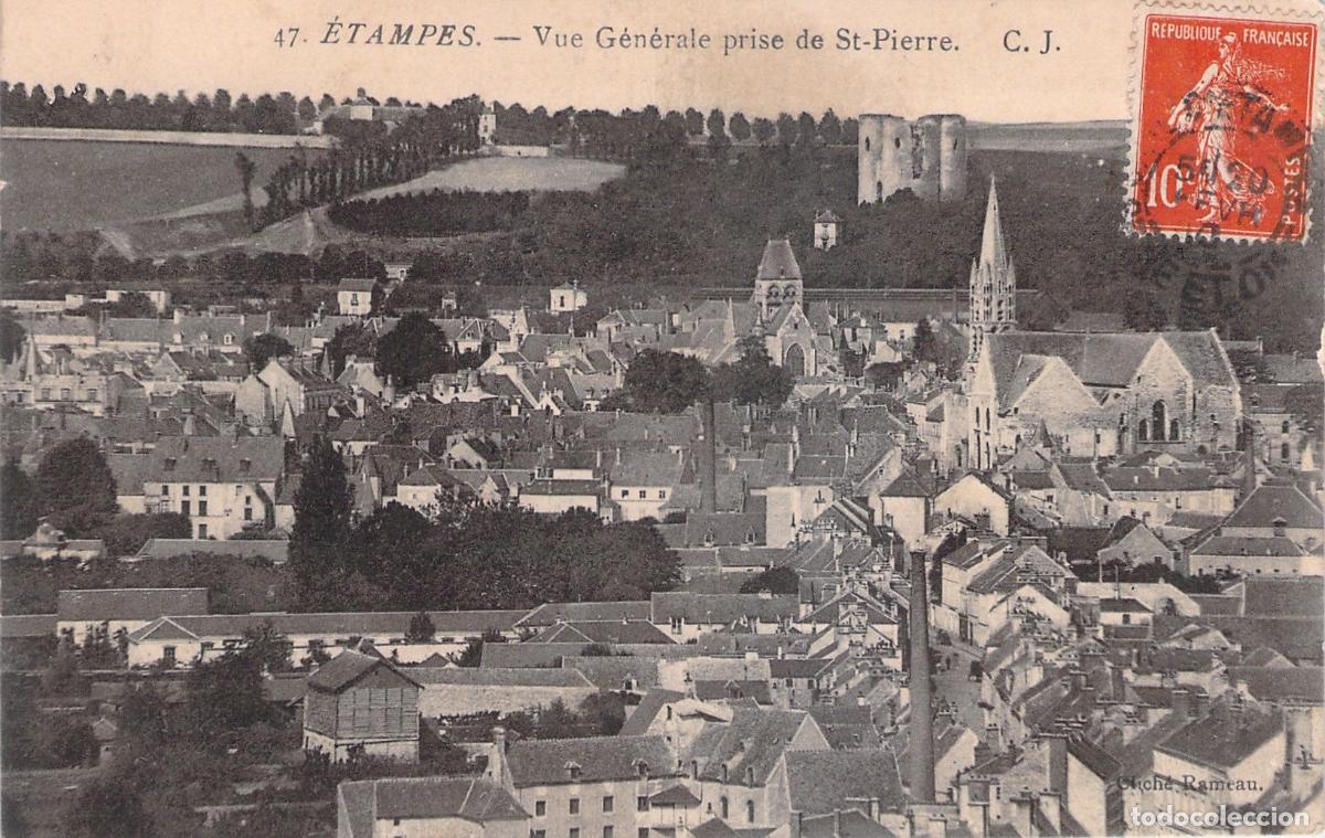 Postais: Tarjeta Postal Vista General de &Eacute;tampes desde Saint-Pierre Francia