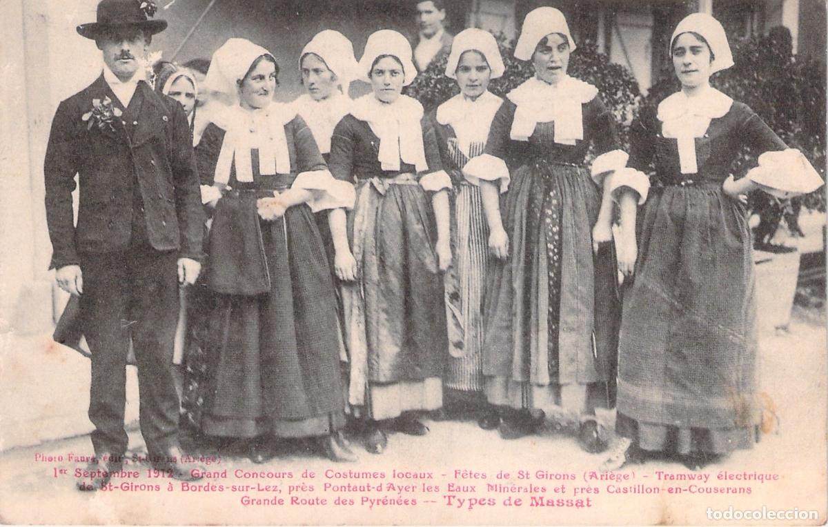 Postais: Postal de Trajes Tradicionales de Massat Saint-Girons Francia