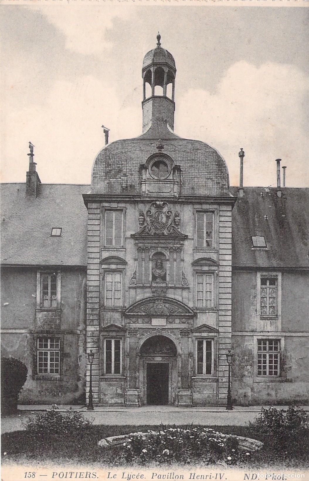 Postais: Tarjeta Postal de Poitiers: El Liceo y Pabell&oacute;n Henri-IV, Francia