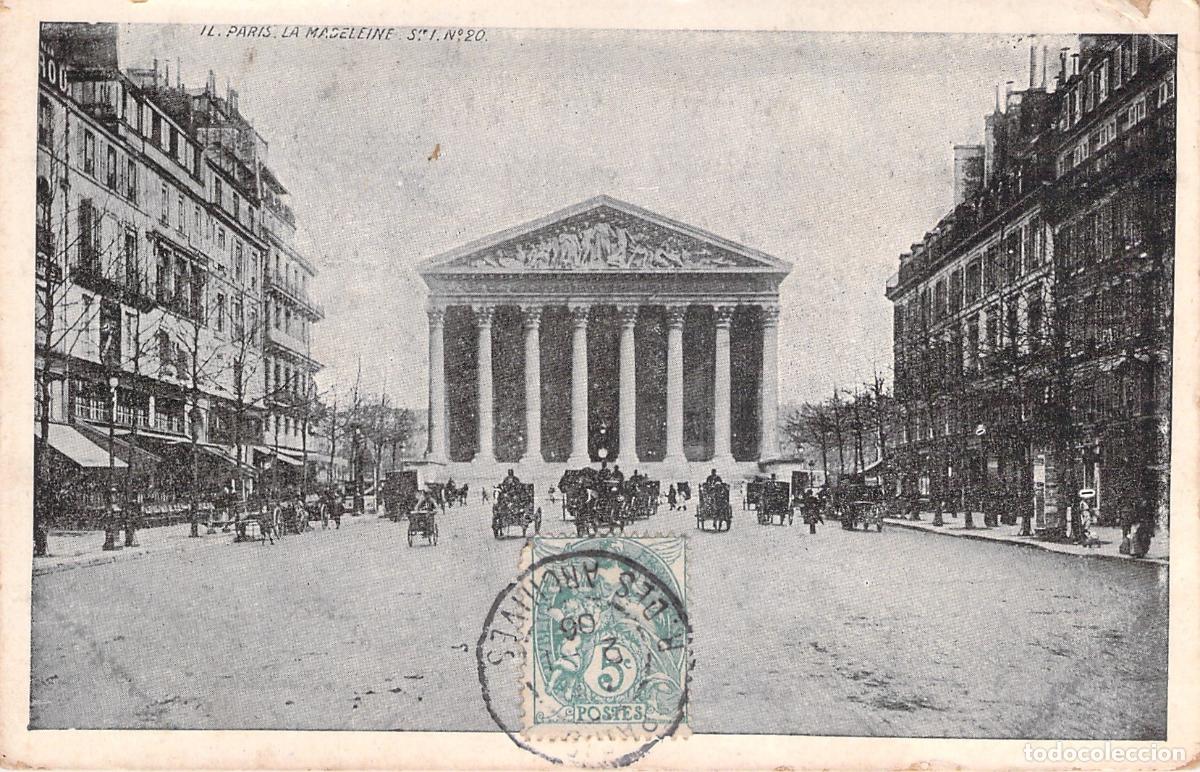Postais: Tarjeta Postal de la Iglesia de la Madeleine en Par&iacute;s
