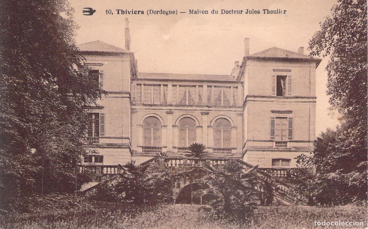 Postales: Postal Thiviers, Casa del Doctor Jules Theulier, Dordogne, Francia