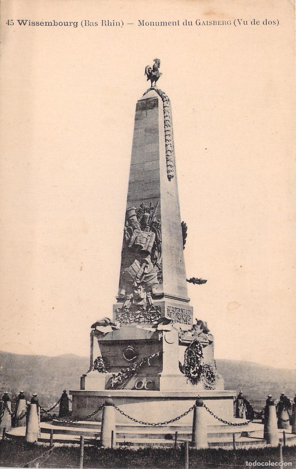 Postales: Postal Wissembourg Monumento del Gaisberg Bas-Rhin Francia
