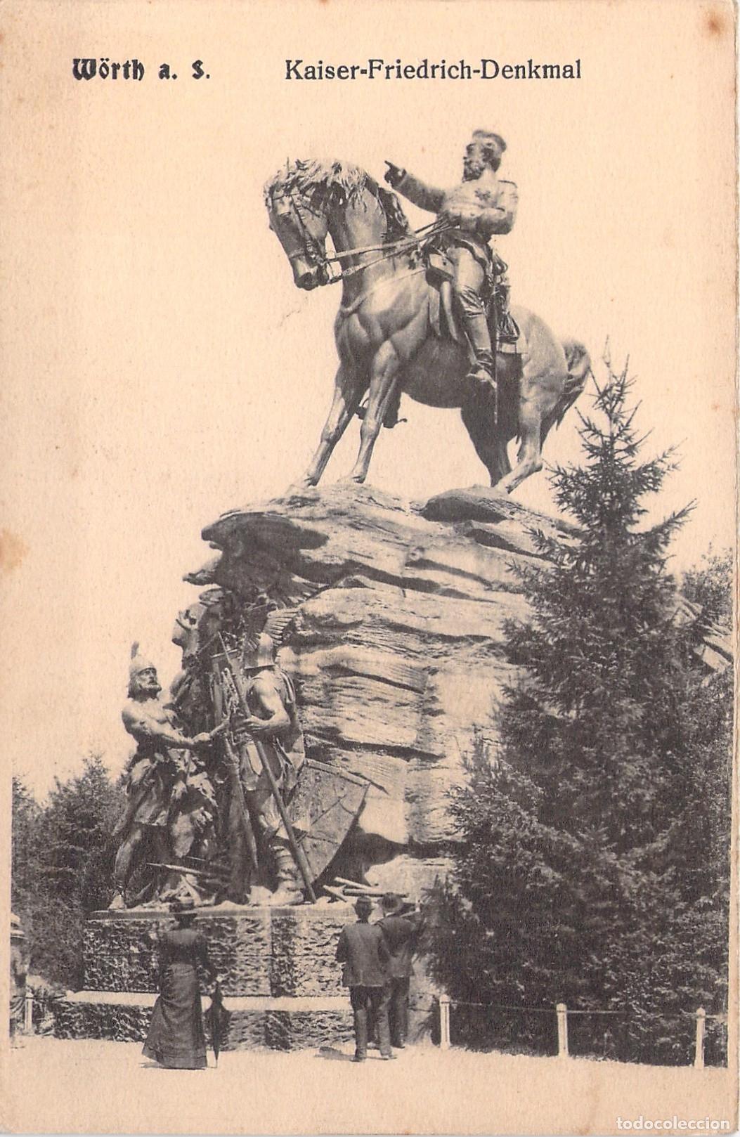 Postales: Postal Monumento Kaiser-Friedrich-Denkmal en W&ouml;rth Alsacia