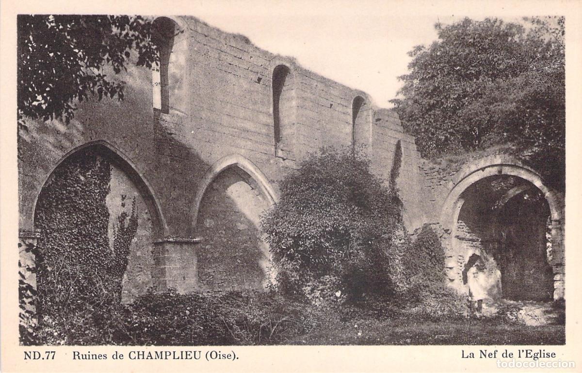 Postales: Postal de las Ruinas de Champlieu, Oise - La Nave de la Iglesia