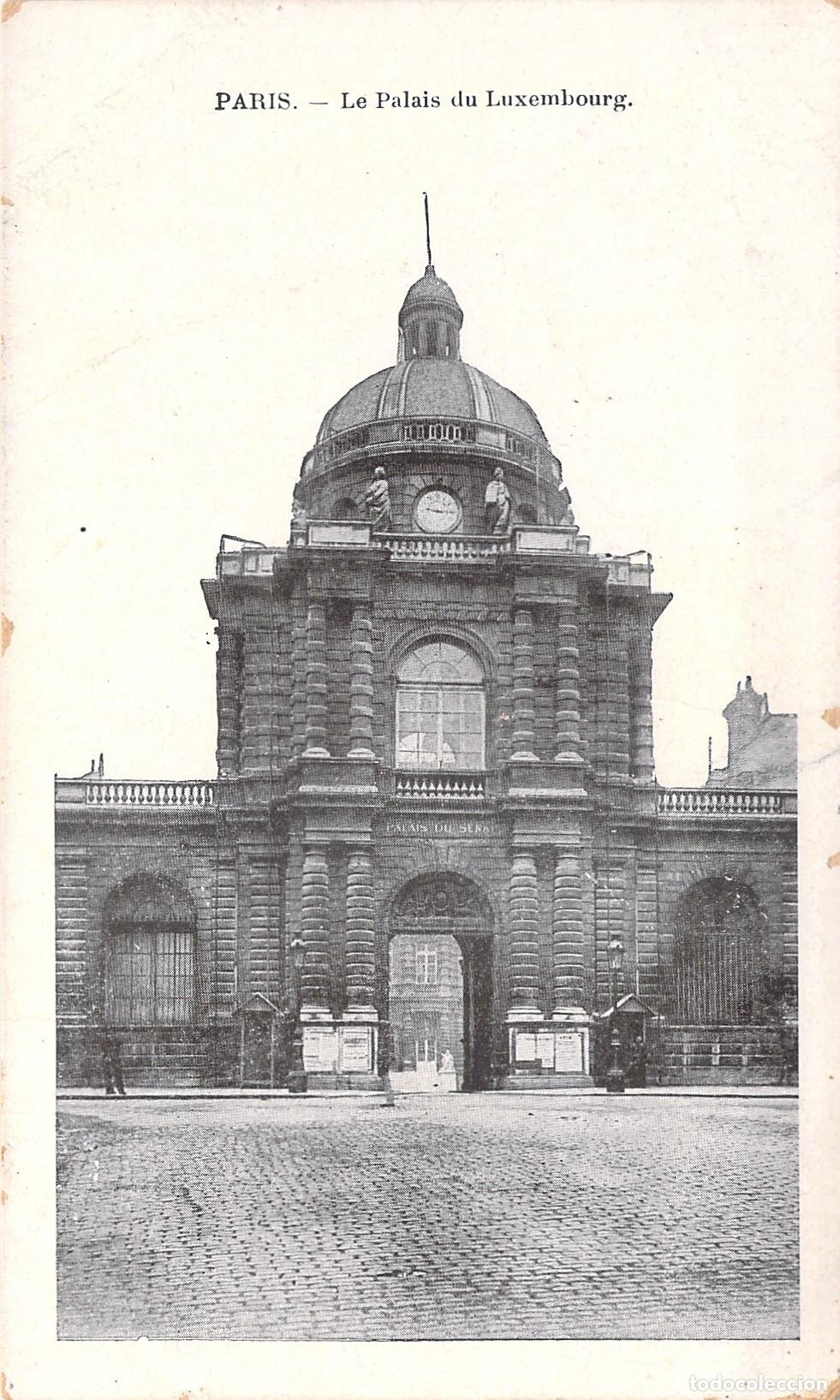 Postales: Postal de Par&iacute;s: Vista del Palacio del Luxemburgo