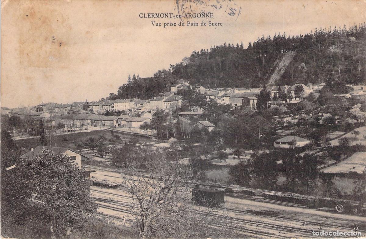 Postales: Postal de Clermont-en-Argonne con vista desde el Pain de Sucre