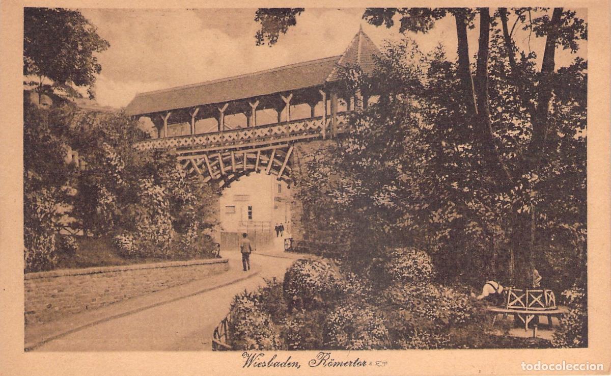 Postales: Postal de Wiesbaden R&ouml;mertor Alemania Puerta Romana