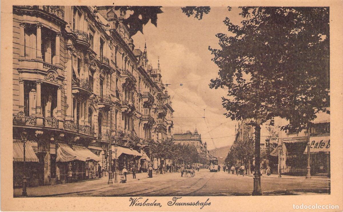 Postales: Postal de la Calle Taunusstra&szlig;e en Wiesbaden, Alemania