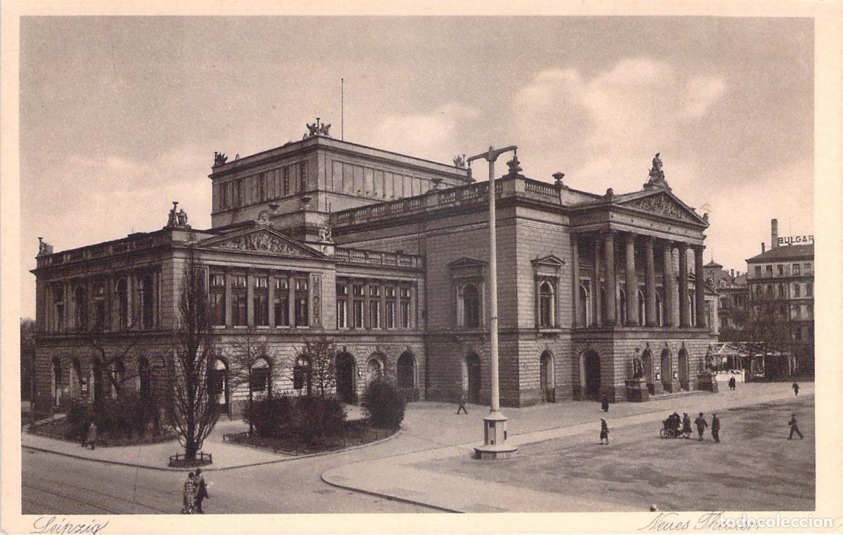 Postales: Postal de Leipzig Alemania Neues Theater Teatro Nuevo