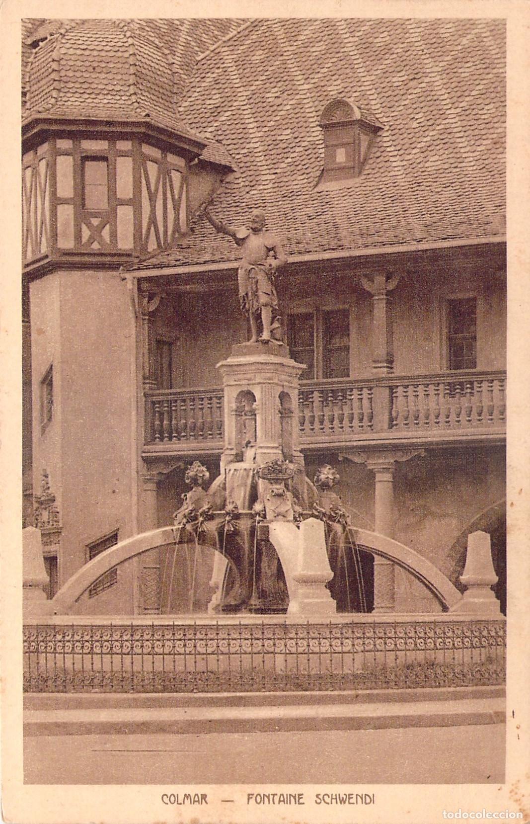 Postales: Postal de la Fuente Schwendi en Colmar Francia