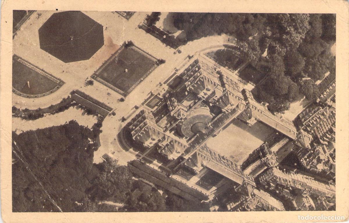Postales: Postal Vista A&eacute;rea del Palacio y Jardines del Luxemburgo en Par&iacute;s