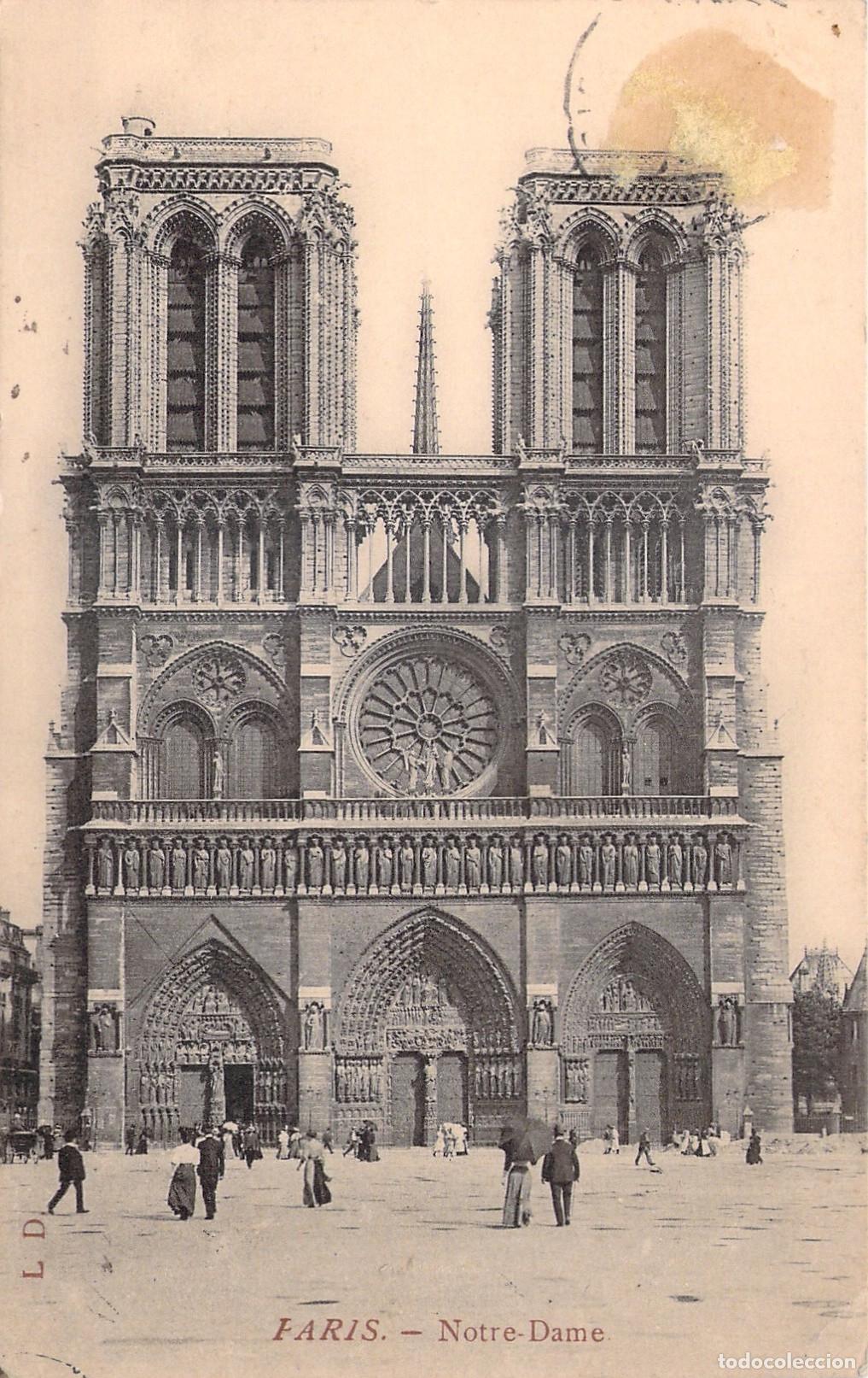 Postales: Tarjeta Postal de la Catedral de Notre-Dame en Par&iacute;s, Francia