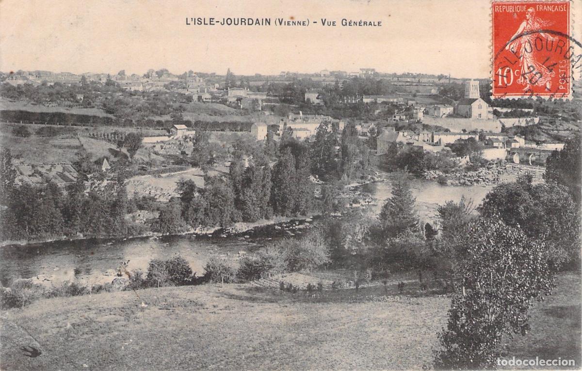 Postais: Postal de Vista General de L'Isle-Jourdain, Vienne