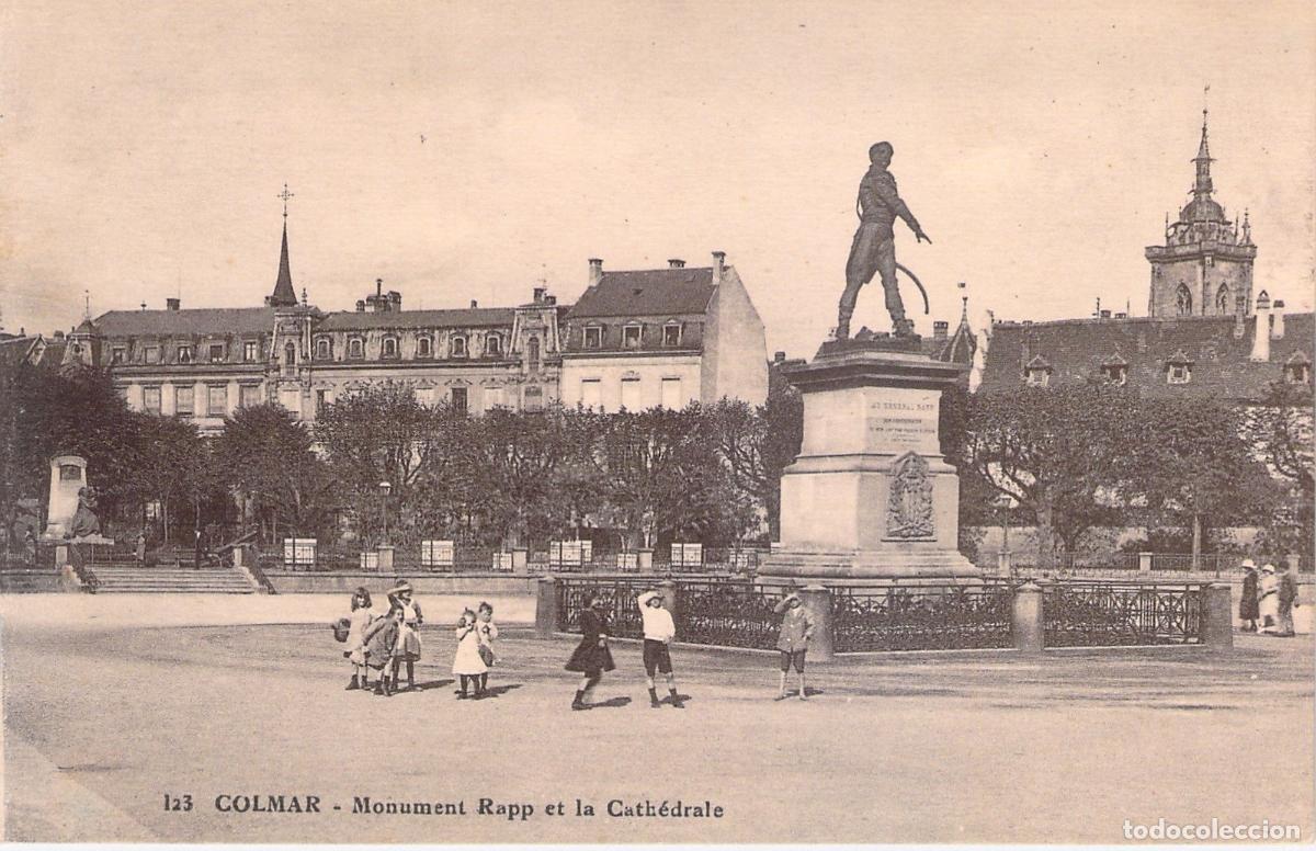 Postales: Postal Colmar Francia Monumento Rapp y la Catedral