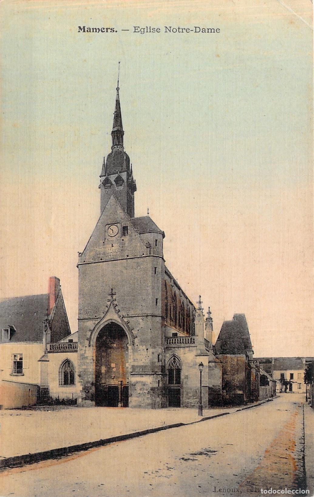 Postales: Postal de la Iglesia de Notre-Dame en Mamers, Francia