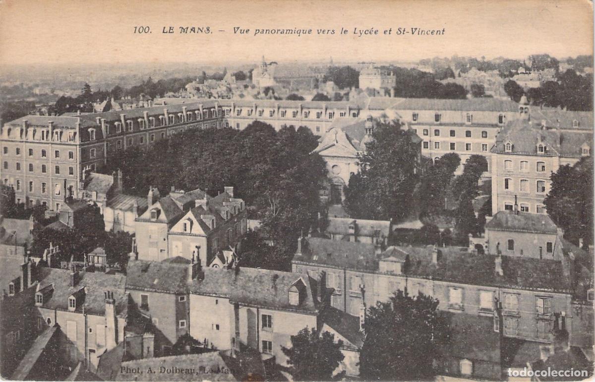 Postales: Postal de Le Mans Vista Panor&aacute;mica hacia el Lyc&eacute;e y St-Vincent