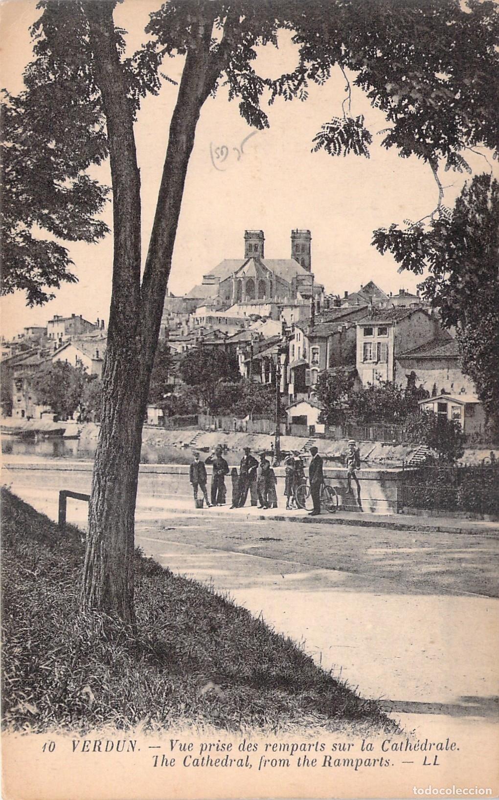 Postales: Postal de Verdun: Vista de la Catedral desde las Murallas