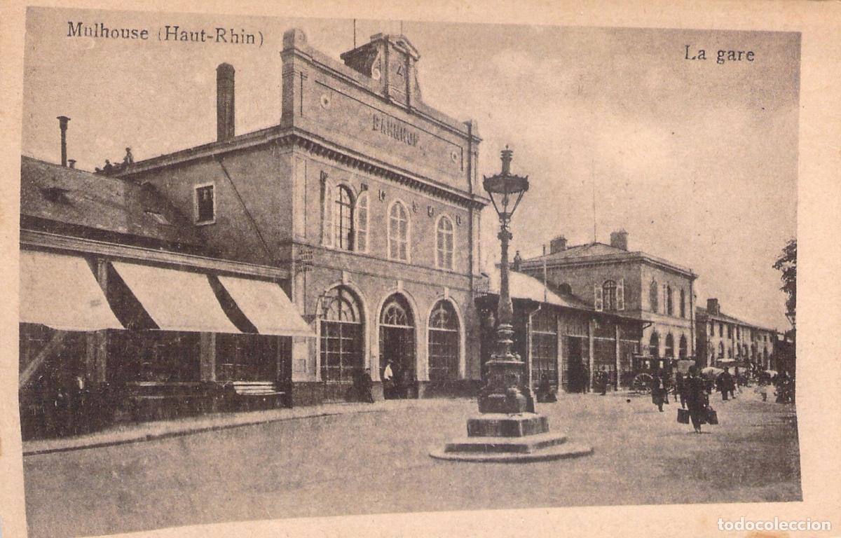 Postales: Postal de la Estaci&oacute;n de Tren de Mulhouse, Haut-Rhin, Francia