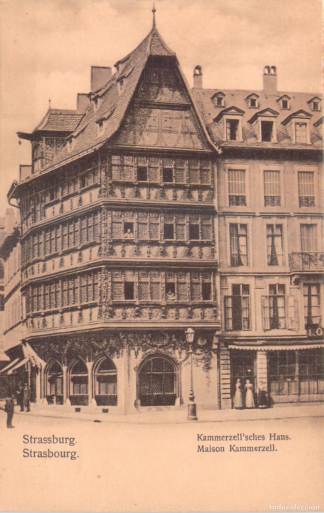 Postales: Postal de la Casa Kammerzell en Estrasburgo, Francia