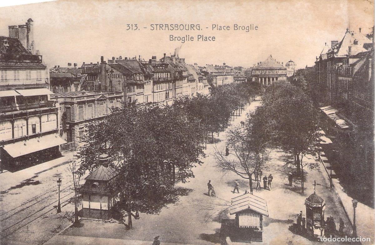Postcards: Tarjeta Postal de la Plaza Broglie en Estrasburgo, Francia
