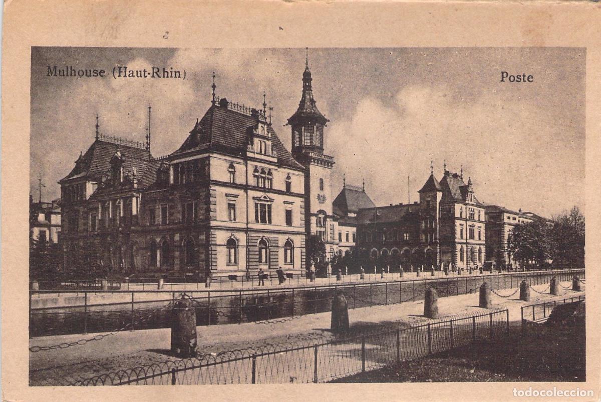 Postcards: Postal de la Oficina de Correos de Mulhouse, Alsacia, Francia