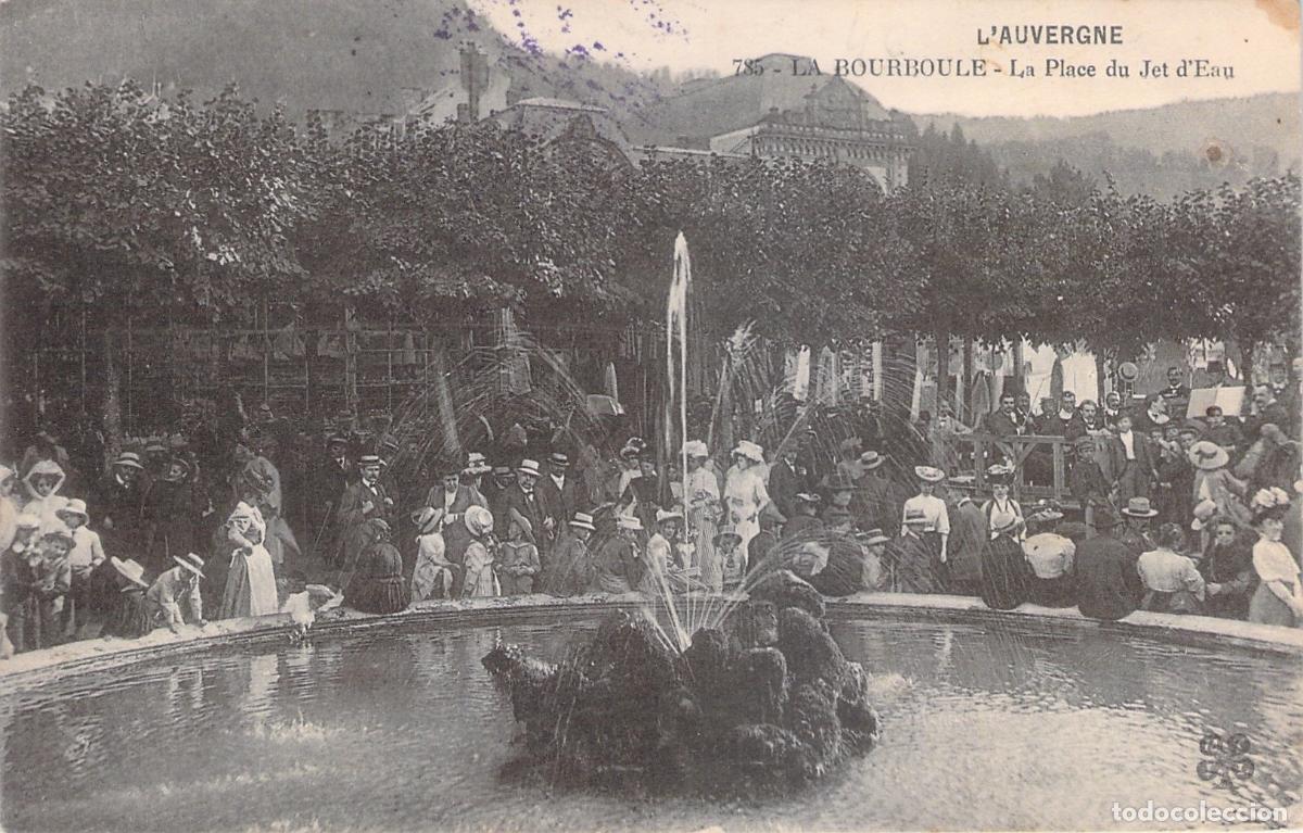 Postales: Postal de La Bourboule Francia Plaza del Chorro de Agua
