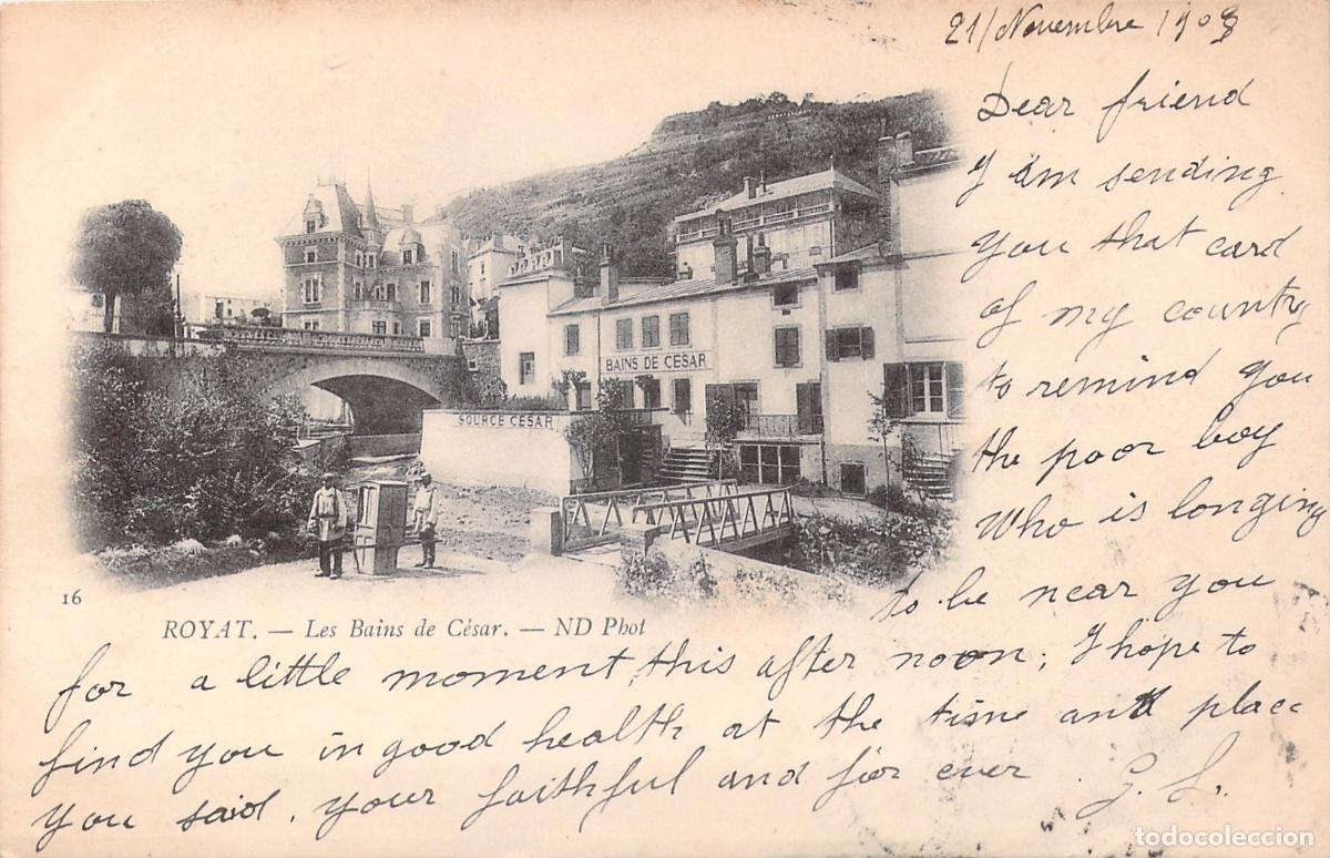 Postales: Postal Royat Francia Les Bains de C&eacute;sar Balneario Hist&oacute;rico